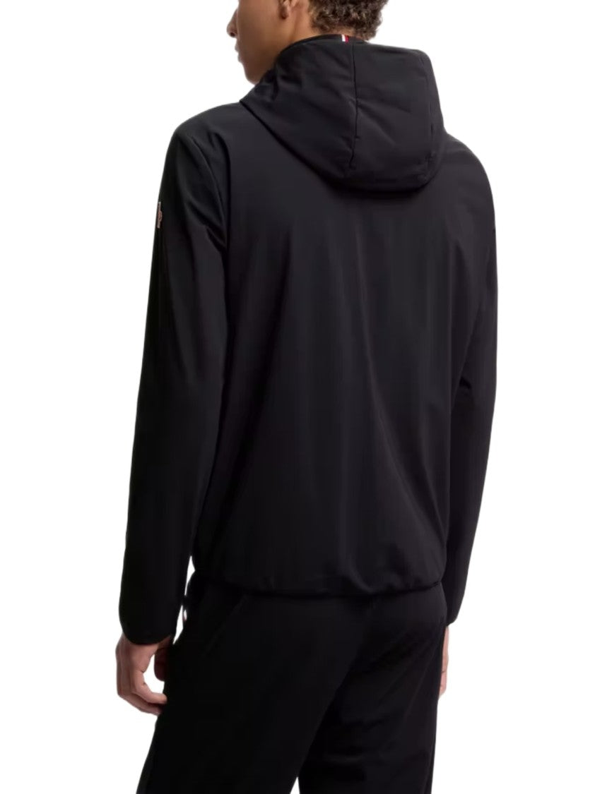 Moncler Grenoble Hooded Padded Sweatshirt With Quilted Front Panel