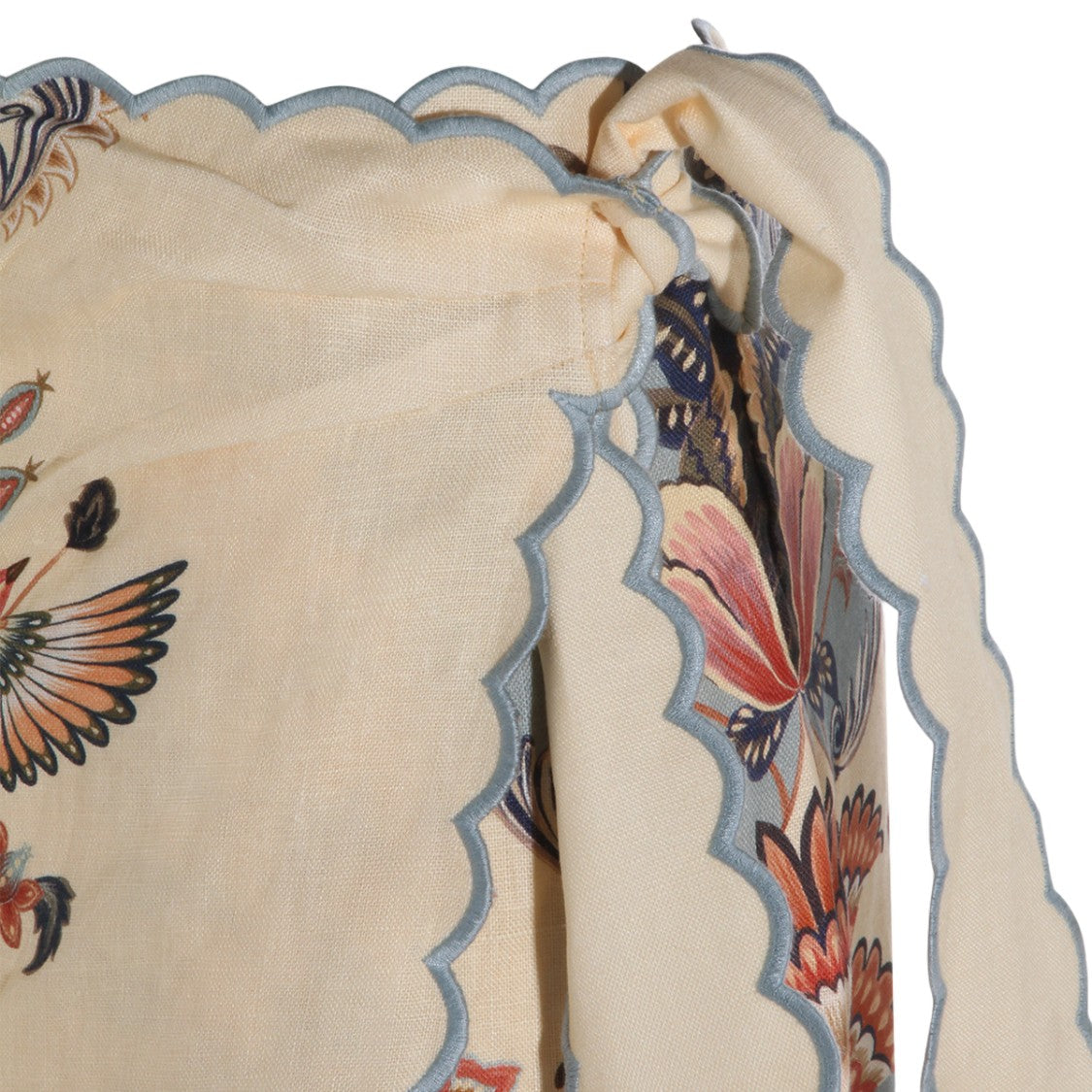 Farm Rio Midi Skirt With Multicolored Tropical Print