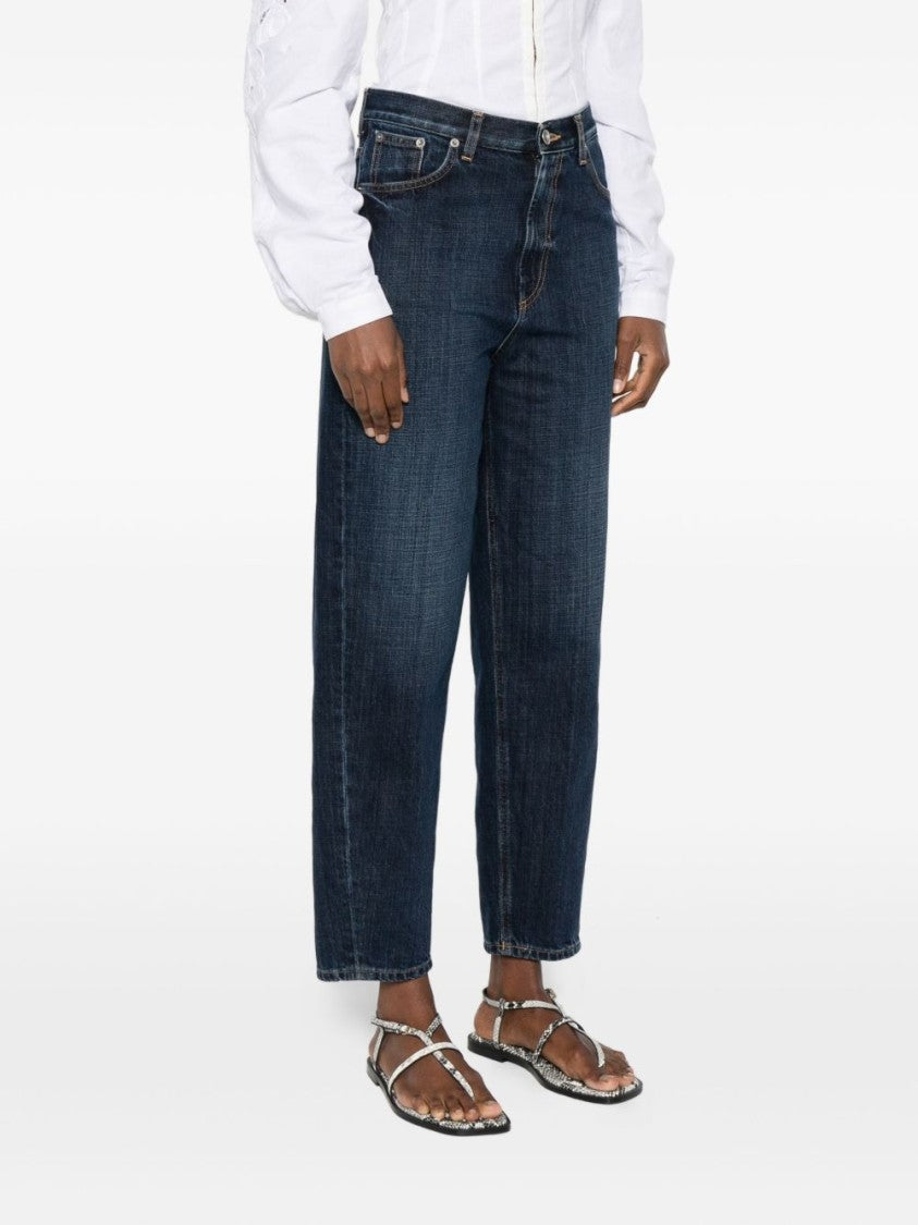 Dondup Straight-Leg Denim Jeans With Subtle Fading