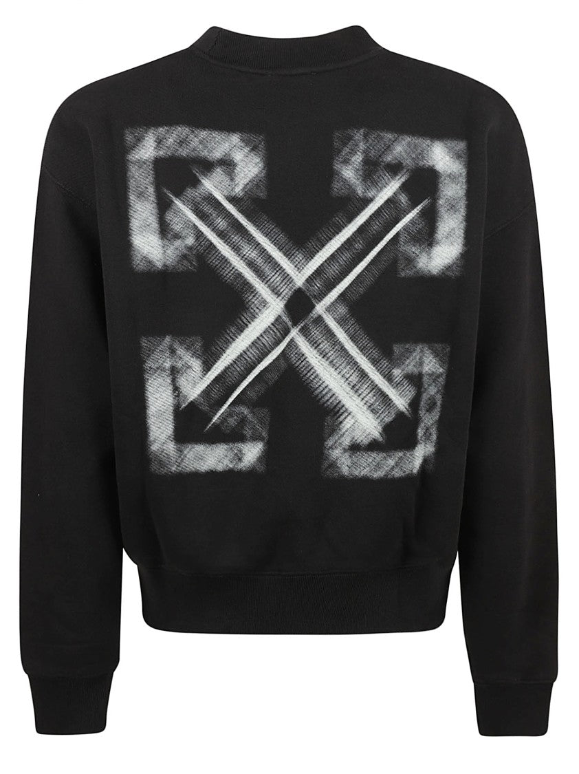 Off-White Crew Neck Cotton Sweatshirt