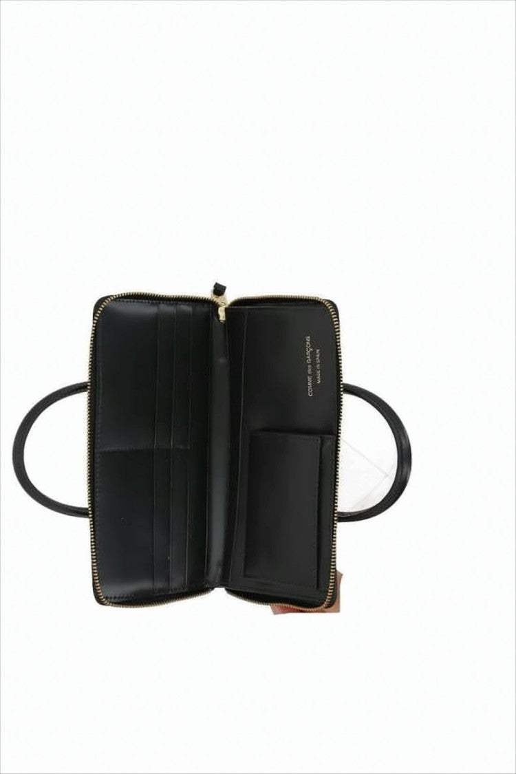 Comme Des Garçons Minimalist Smooth Leather Zip-Around Wallet