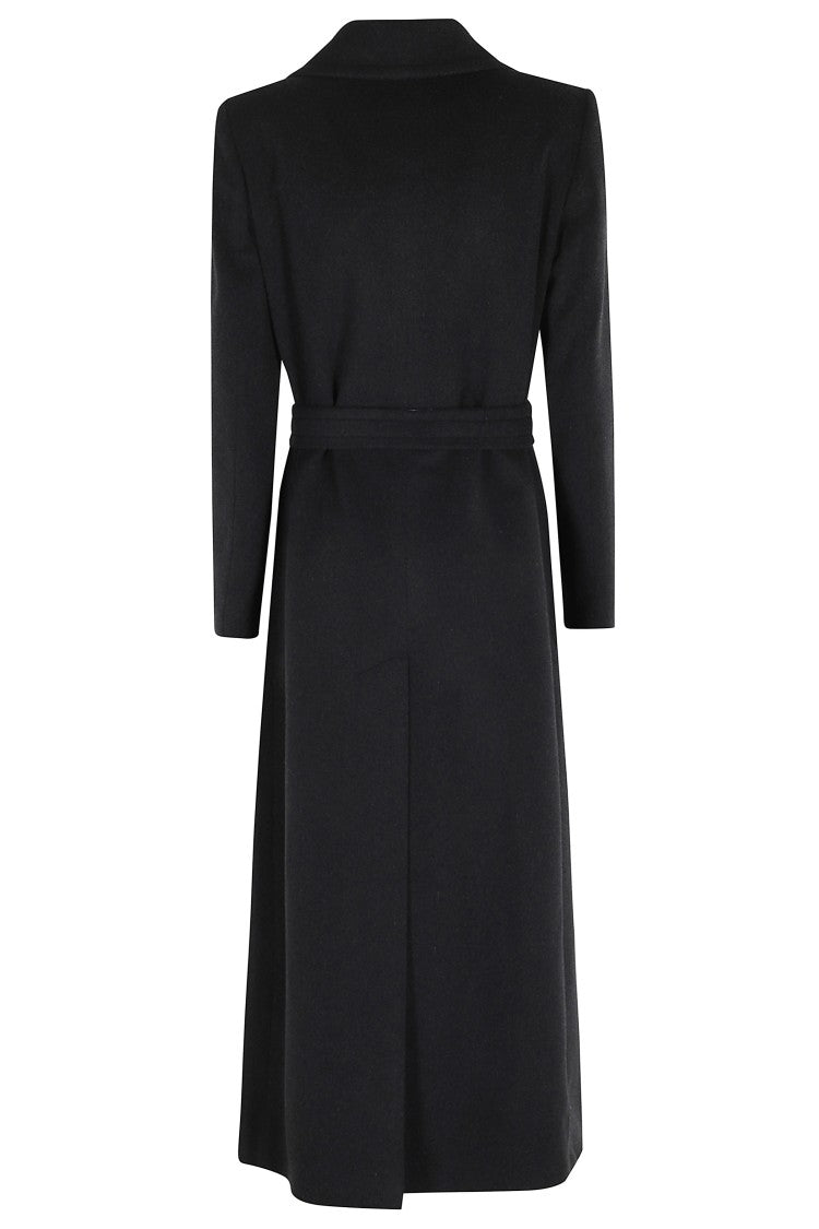 Tagliatore Tailored Melange Coat With Belted Waist