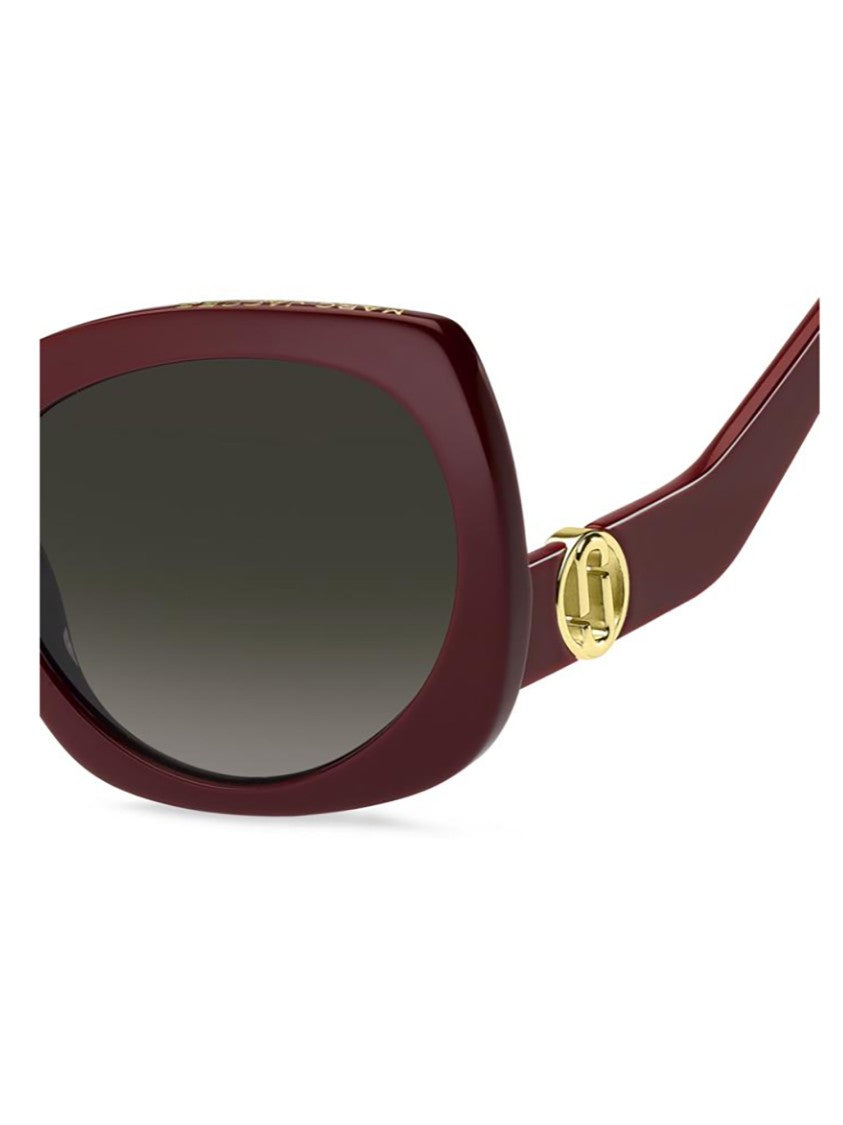 Marc Jacobs Oversized Geometric Red Acetate Sunglasses