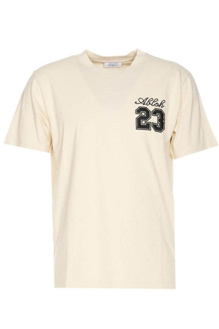 Off-White 23 Logo Slim Cotton T-Shirt