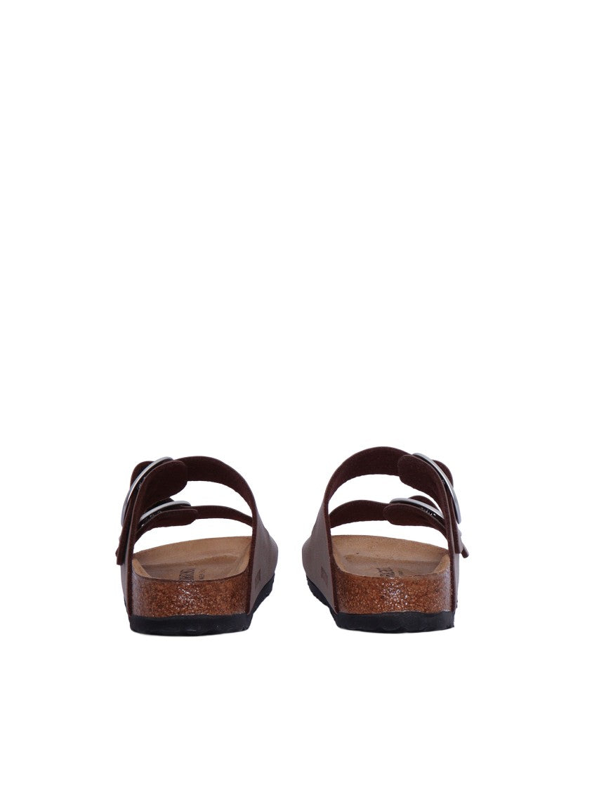 Birkenstock Mocca Arizona Birkibuc Slide Sandal