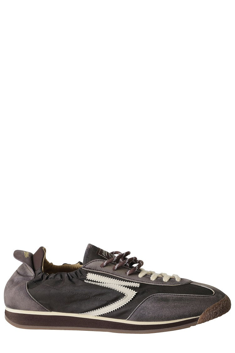 Puraai Purple 6.02 Panther Leather Accents Nylon Rubber Sneakers