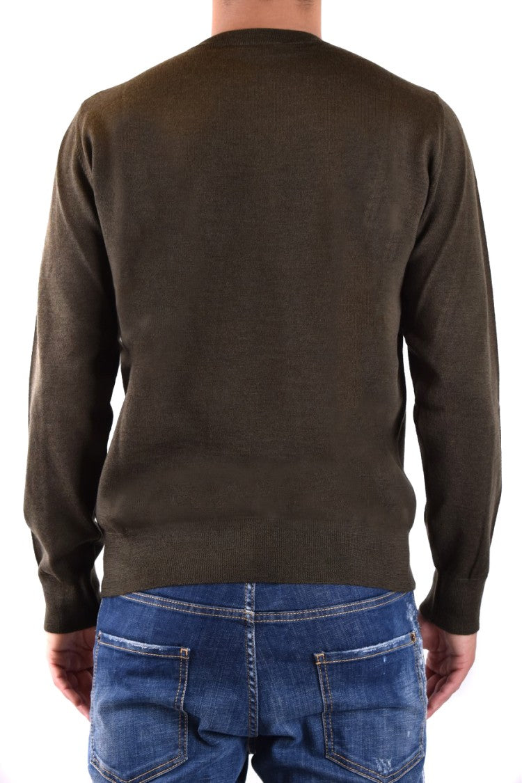 Dsquared2 Elegant Green Knitwear With Classic Crew Neck