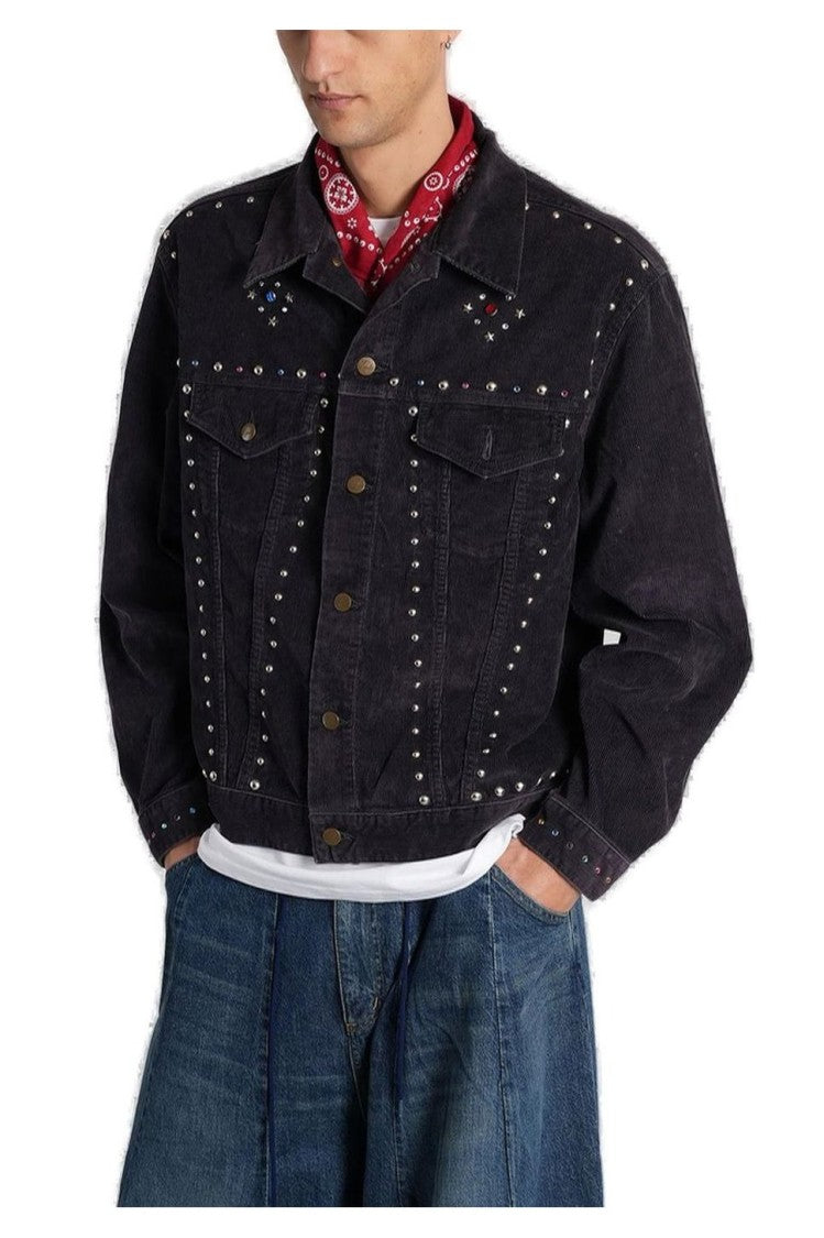 Needles Studded Black Casual Jacket