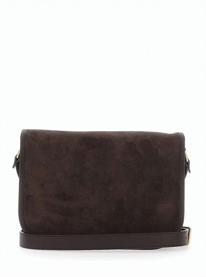 Valentino Garavani Structured Suede Crossbody Bag