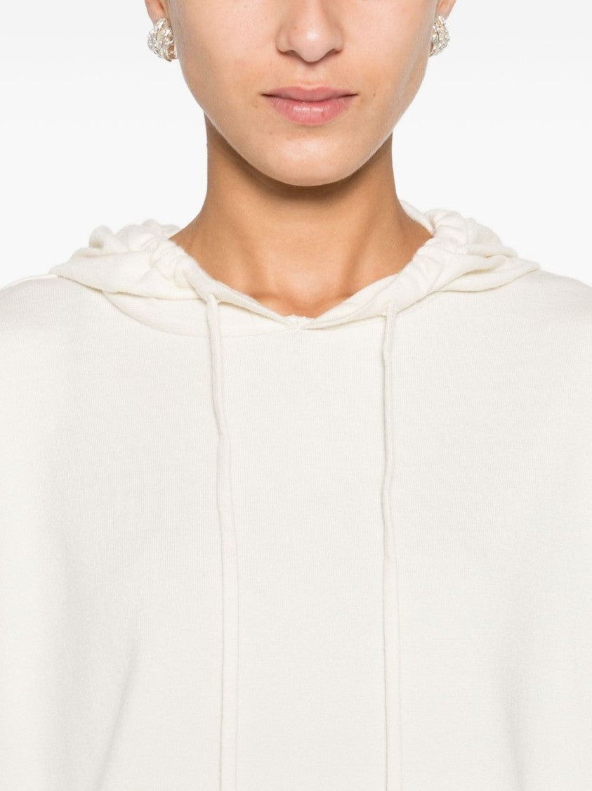 Blugirl Relaxed Fit Hooded Sweatshirt With Ribbed Details
