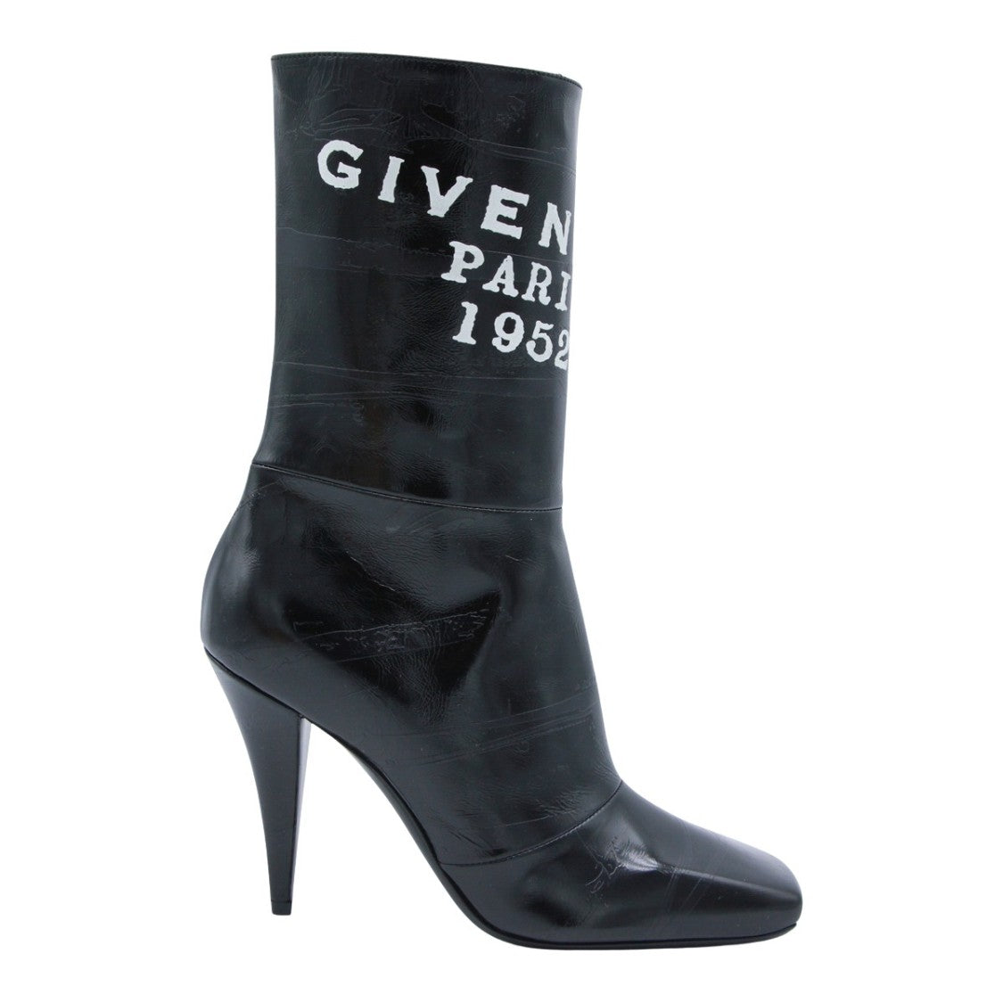 Givenchy Mid-Calf Black Boots With High Stiletto Heel