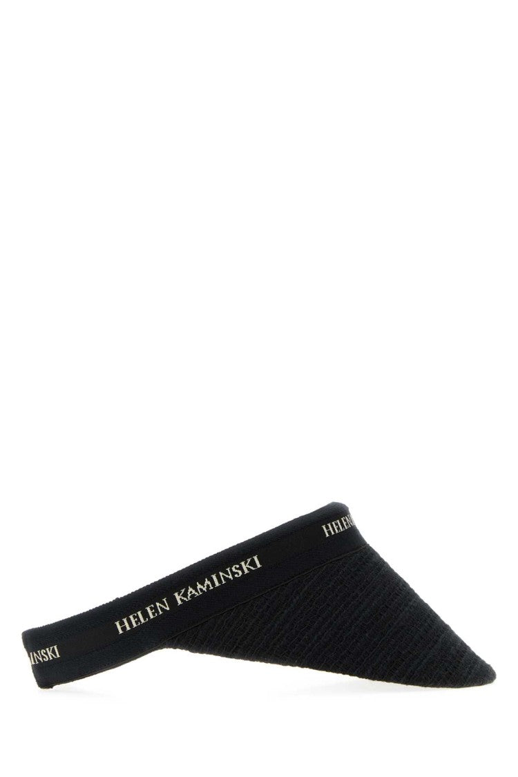 Helen Kaminski Black Boucle Carter Visor