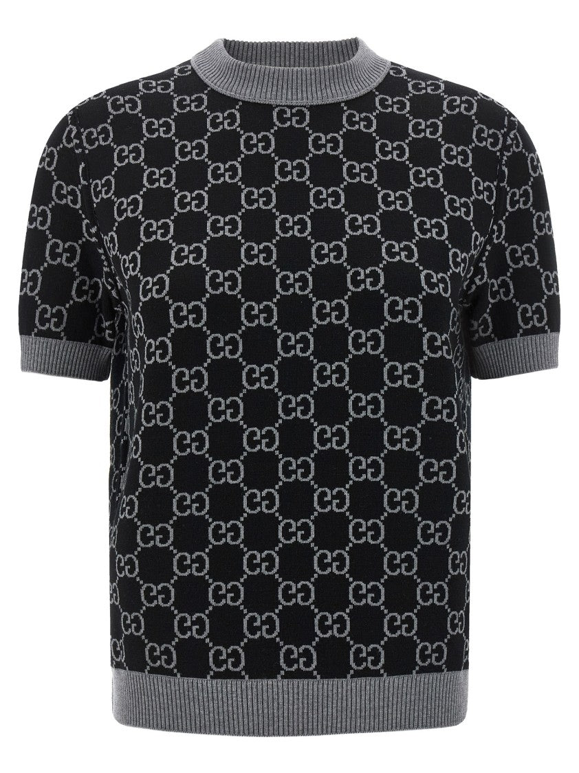 Gucci Reversible Sweater Gg Jacquard