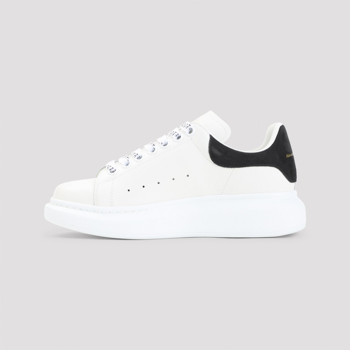 Alexander Mcqueen White Calf Leather Sneakers