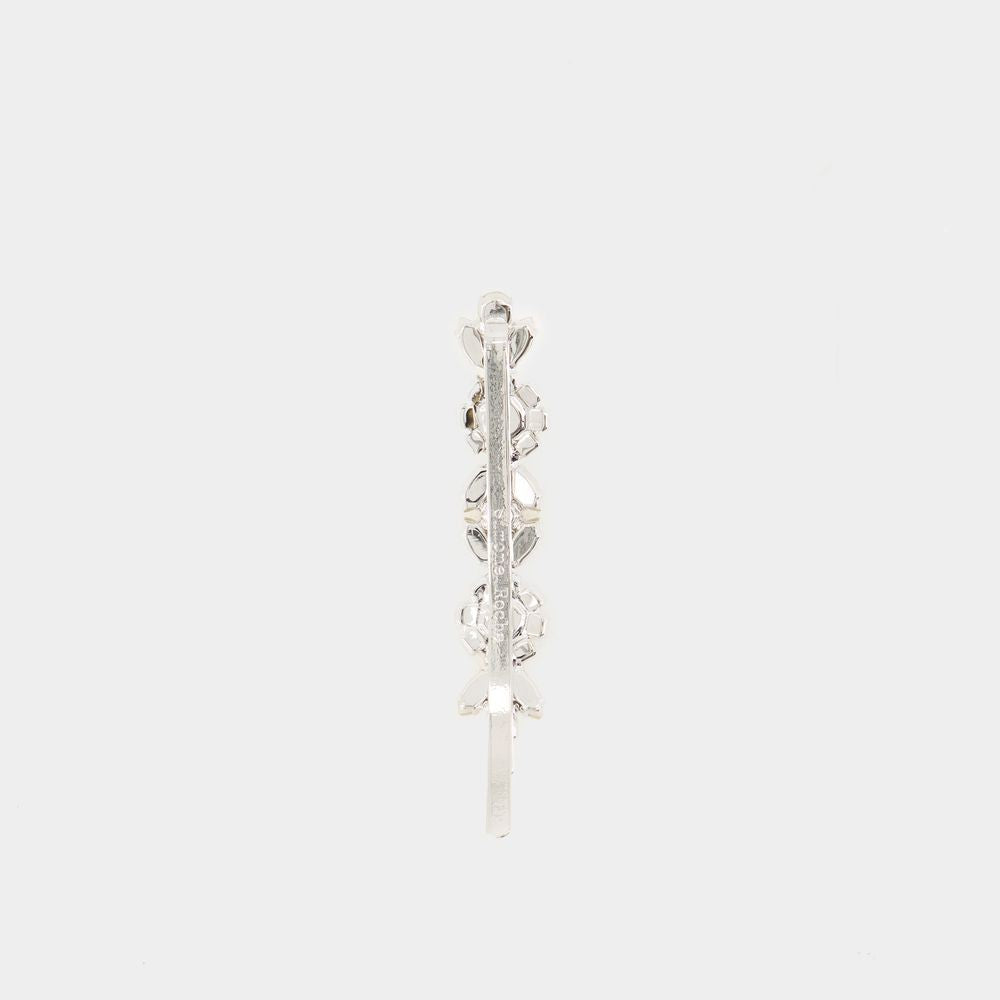 Simone Rocha Daisy Floret Hair Clip - Brass - White