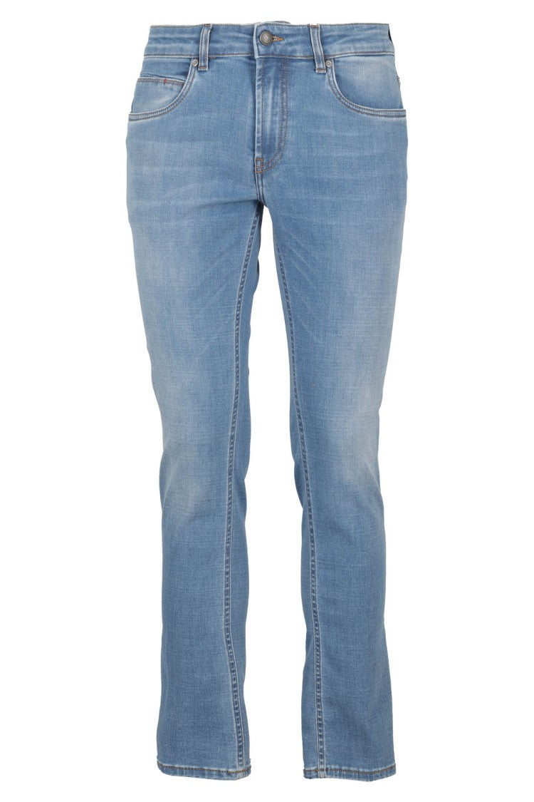 Fay Medium Blue Denim Stone Jeans
