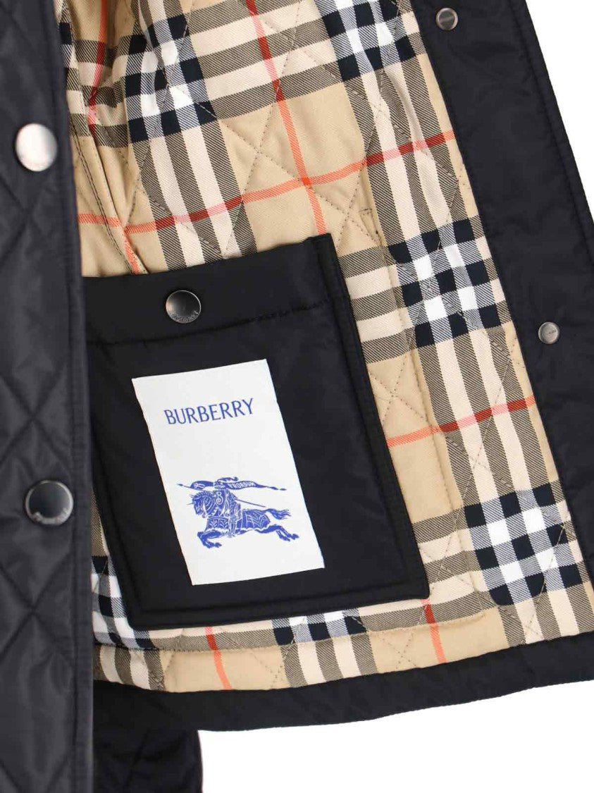 Burberry Black Diamond Quilted Classic Collar Jacket