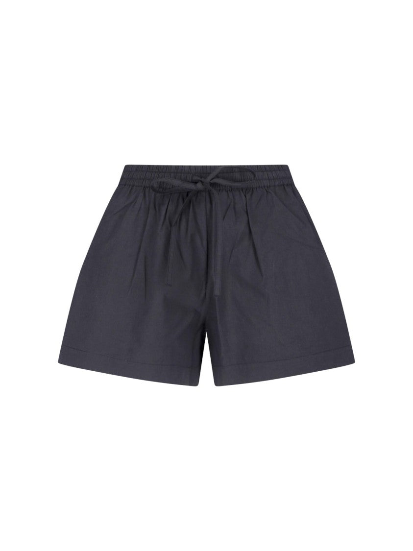 Matteau Relaxed Fit Black Shorts With Minimalist Design