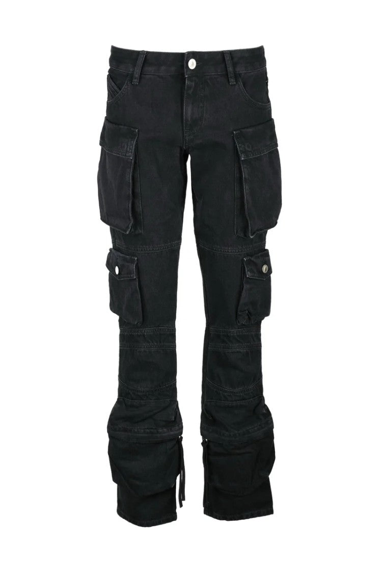 The Attico Cargo Jeans - Black