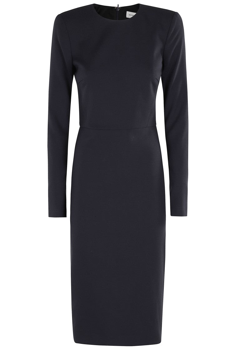 Victoria Beckham Fitted Long Sleeve T-Shirt Dress