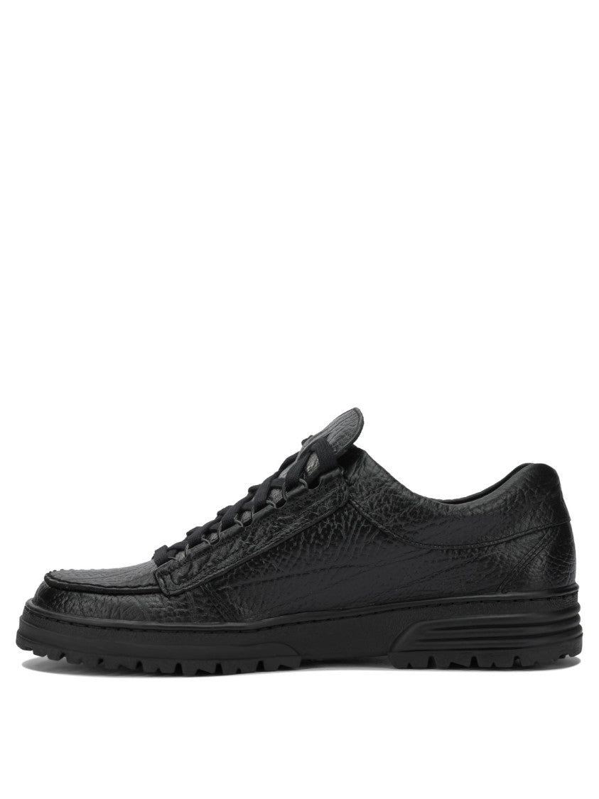Mephisto Textured Leather Low-Profile Sneakers