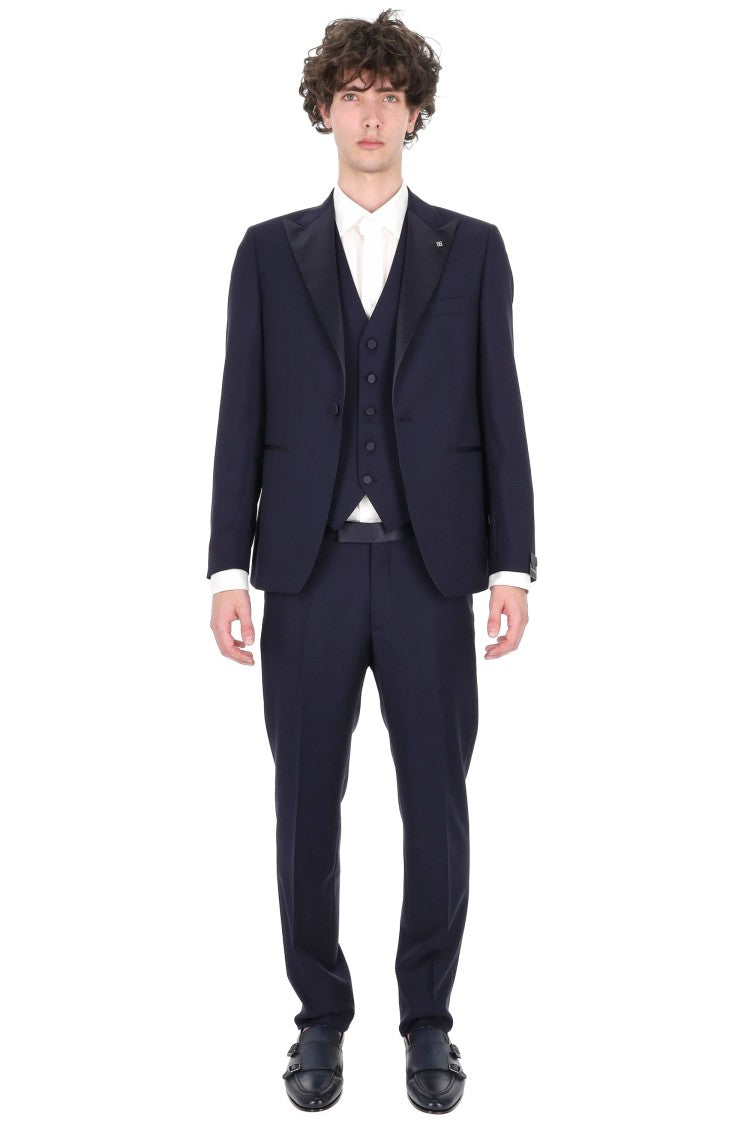 Tagliatore Bruce Virgin Wool Three-Piece Tuxedo Suit
