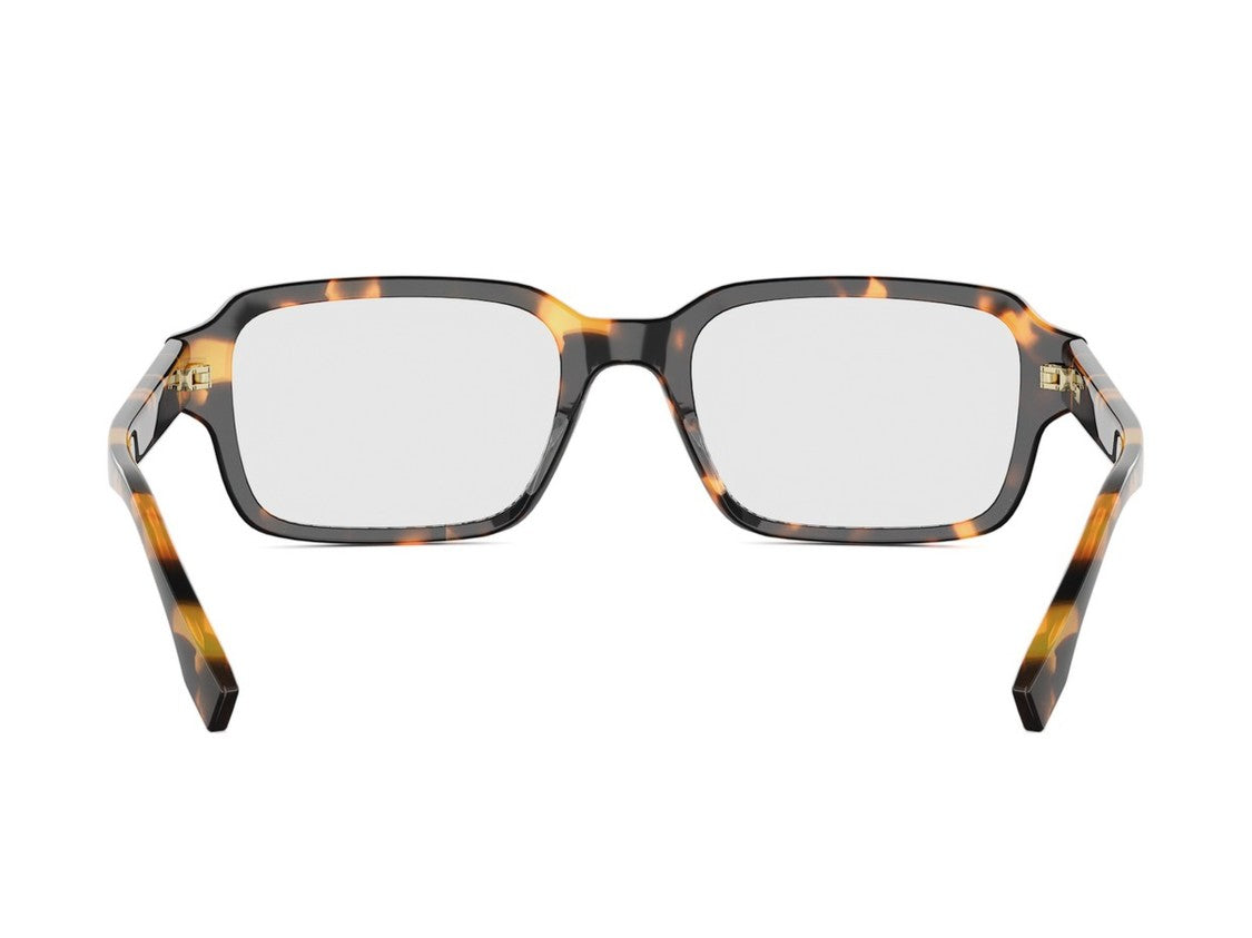 Fendi Fe50139i Oversized Square Tortoiseshell Eyeglasses