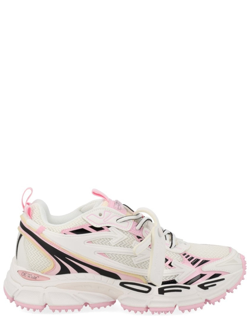 Off-White Be Right Back Layered Design Mesh Sneakers