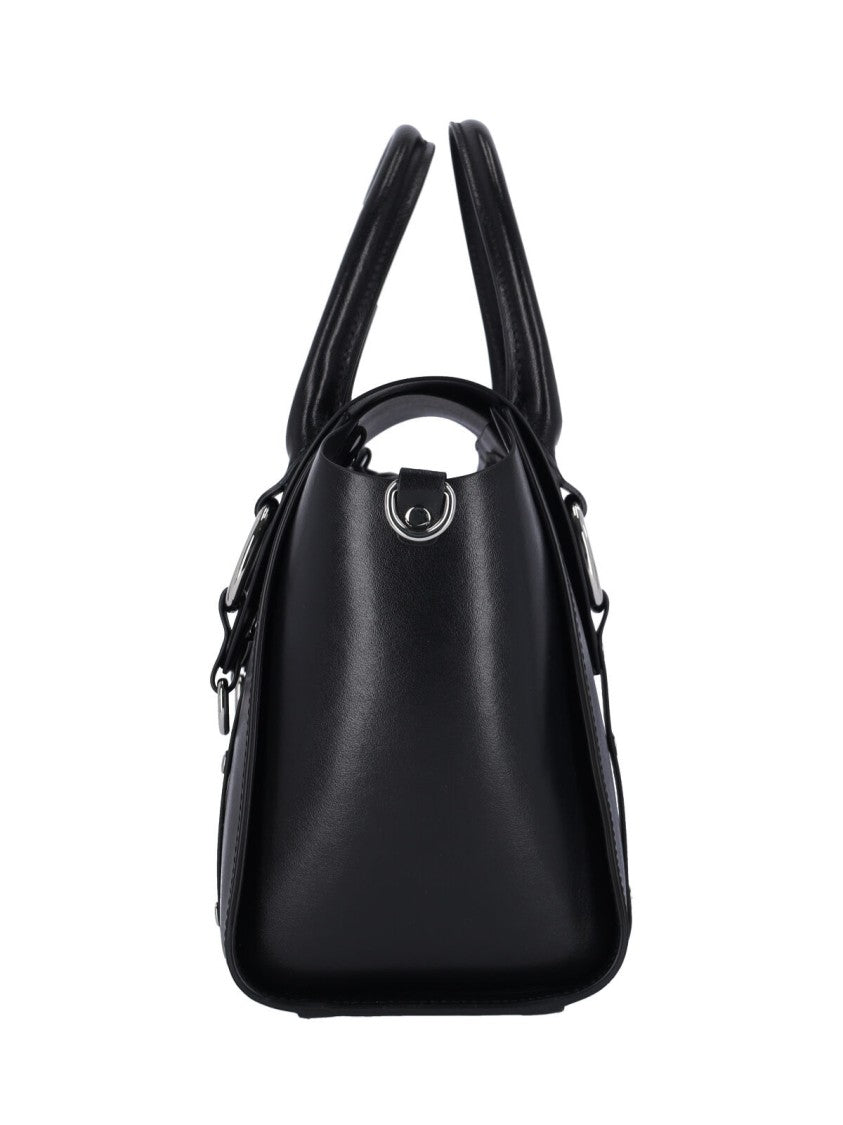 Vivienne Westwood Structured Black Bag With Dual Top Handles