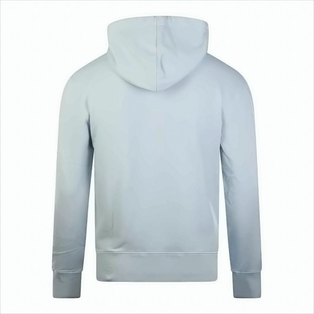 Maison Kitsuné Relaxed Fit Blue Cotton Hoodie With Embroidered Fox Logo