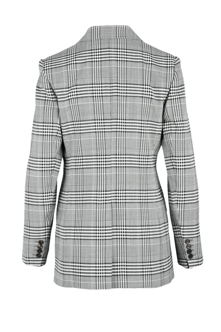 Max Mara Staffa Double-Breasted Jacket - Grey/Black