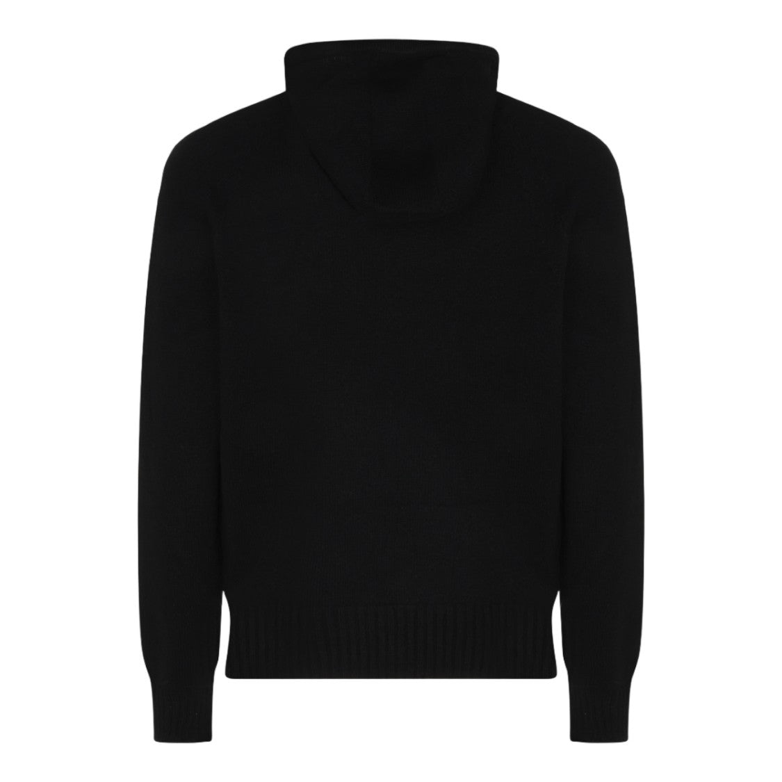 Tom Ford Knitted Black Hoodie Sweater With Subtle Branding