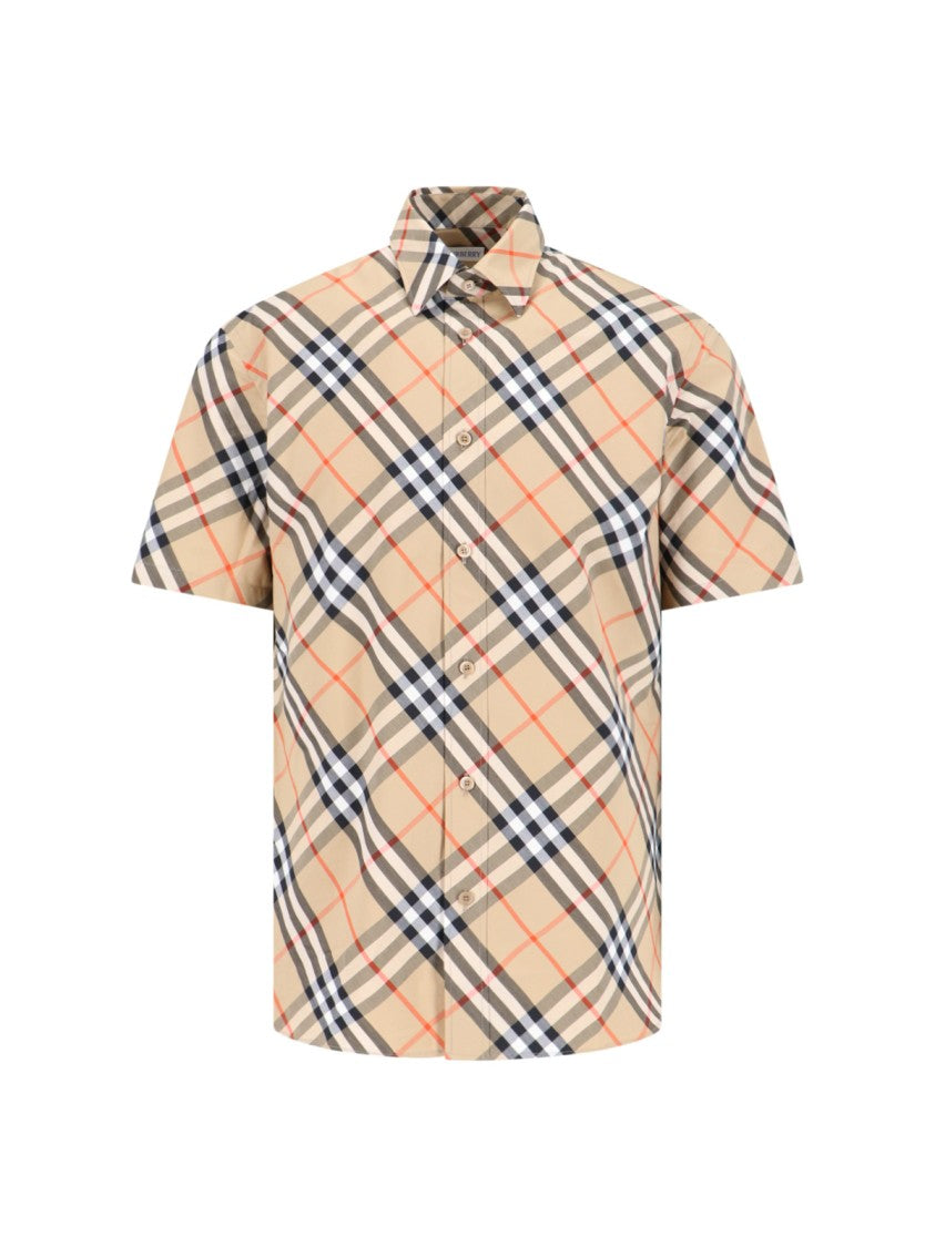 Burberry "Check" Shirt – Beige