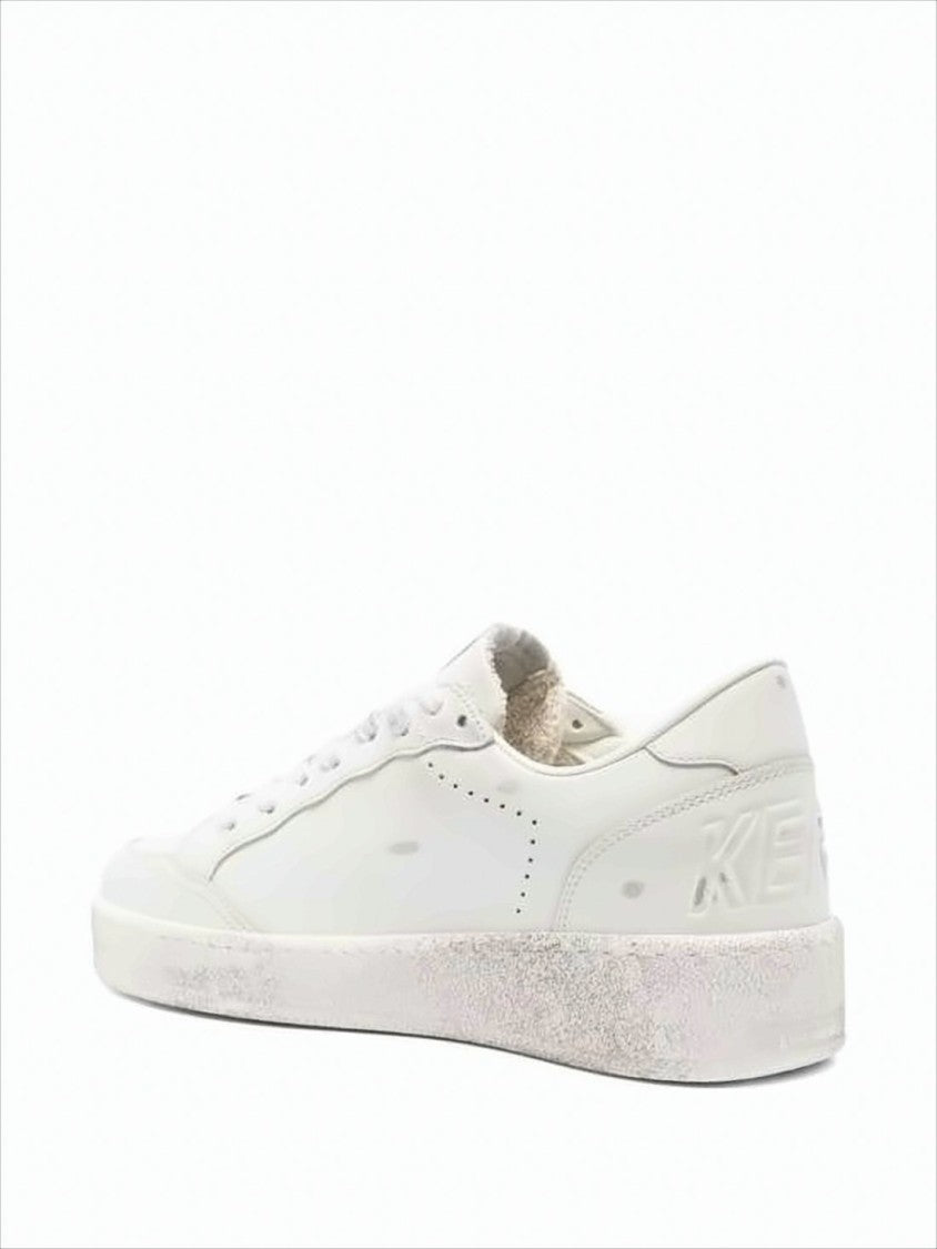 Golden Goose Low-Top Sneaker With Star Design And Vintage Finish