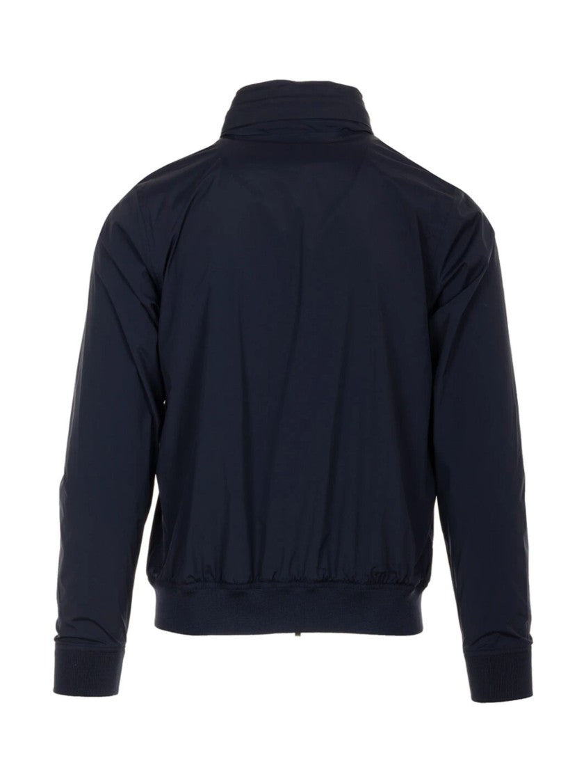 K-Way Amaury High Collar Striped Jacket
