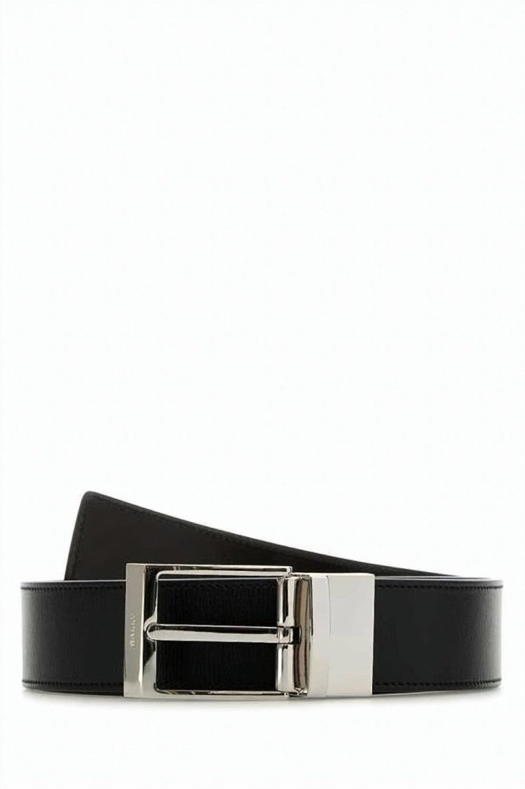 Bally Black Smooth Cowhide Leather Minimalist Belt