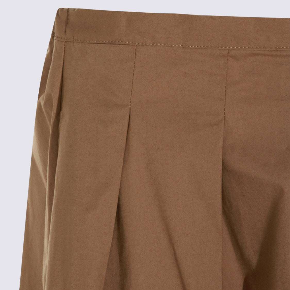 Nine In The Morning Structured Pleated Midi Skirt With High Waist