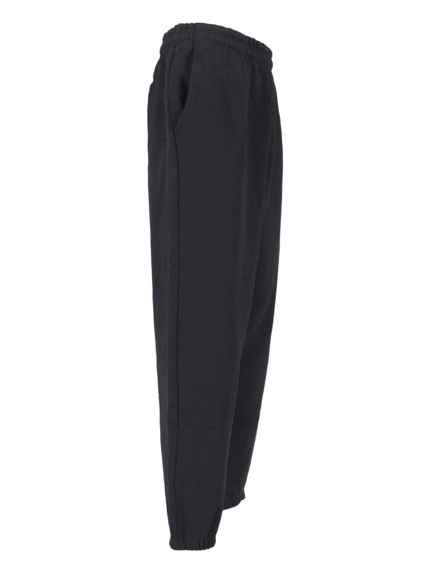 Entire Studios Black Elastic Waistband Cotton Sports Trousers