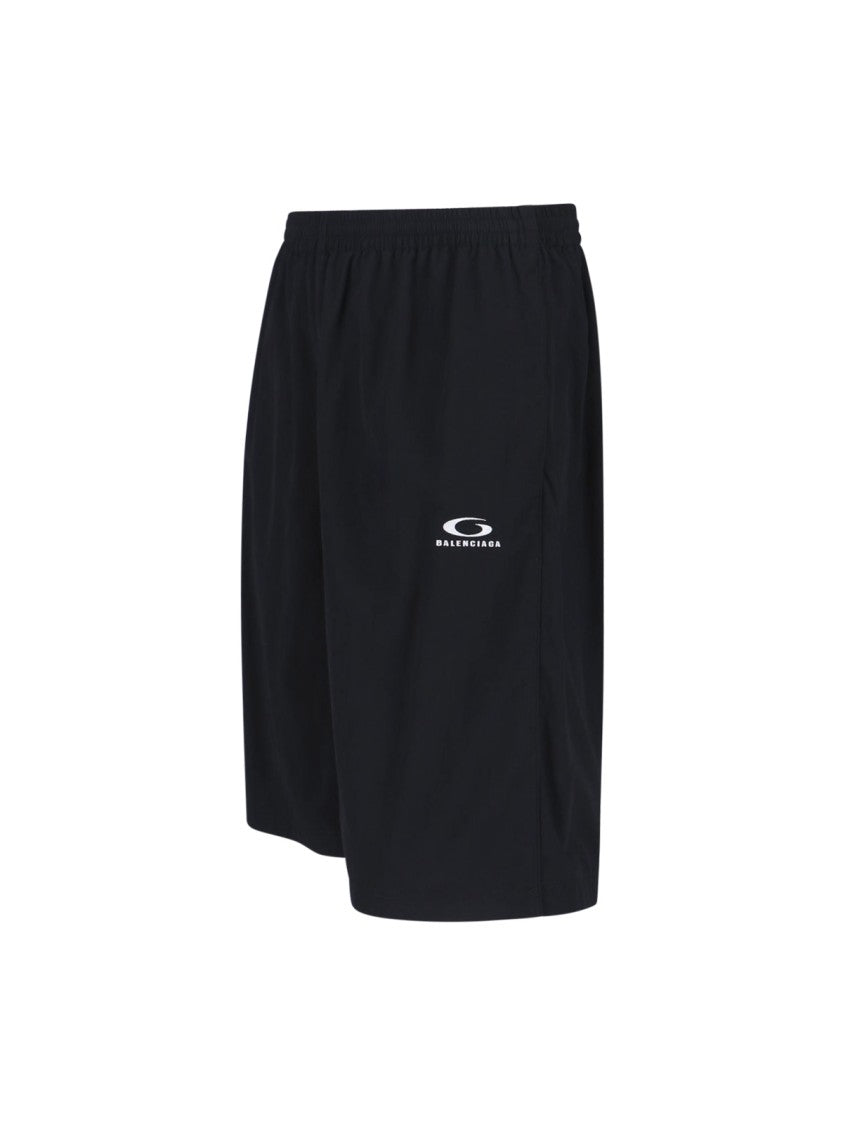 Balenciaga Black Sport Shorts