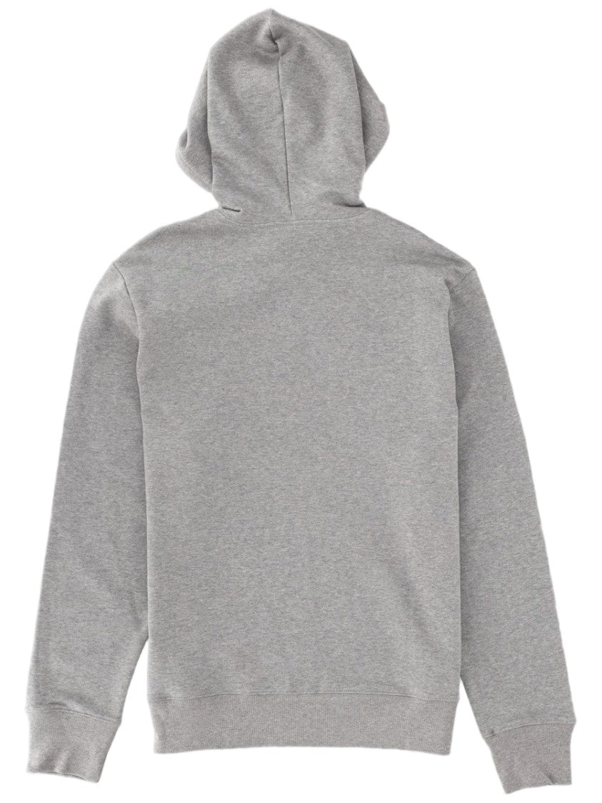 Ps Paul Smith Zebra Comfort-Focused Grey Organic Cotton Hoodie