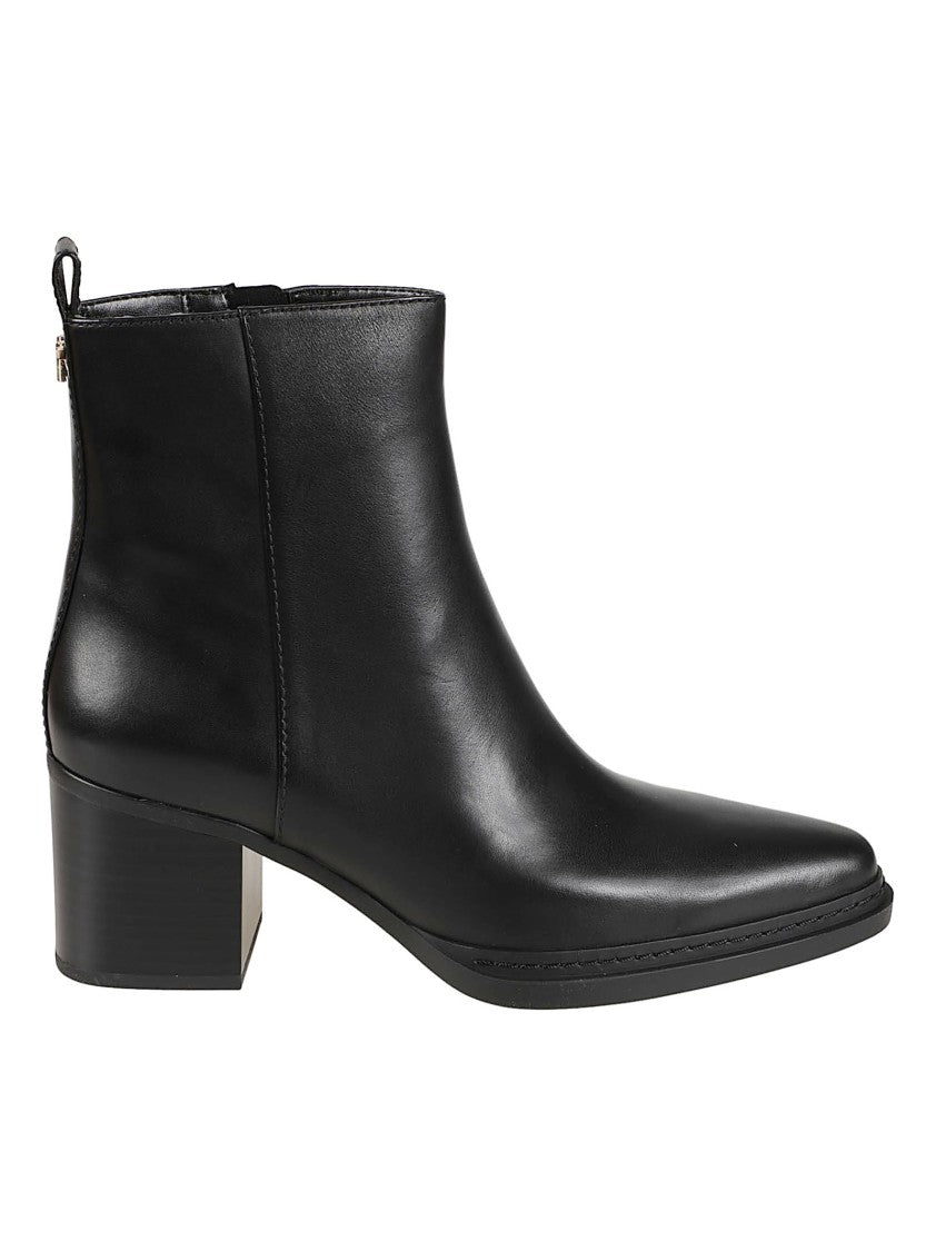 Michael Kors Lex Smooth Cow Leather Block-Heel Boots