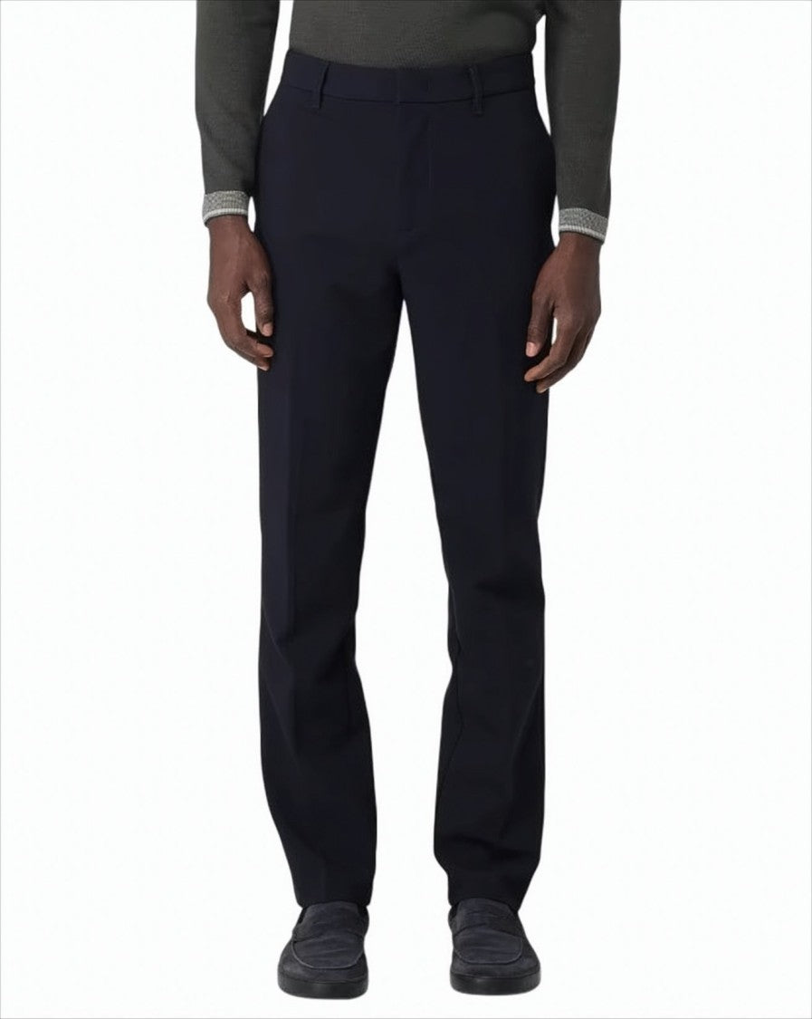 Emporio Armani Blue Chinos With Structured Silhouette