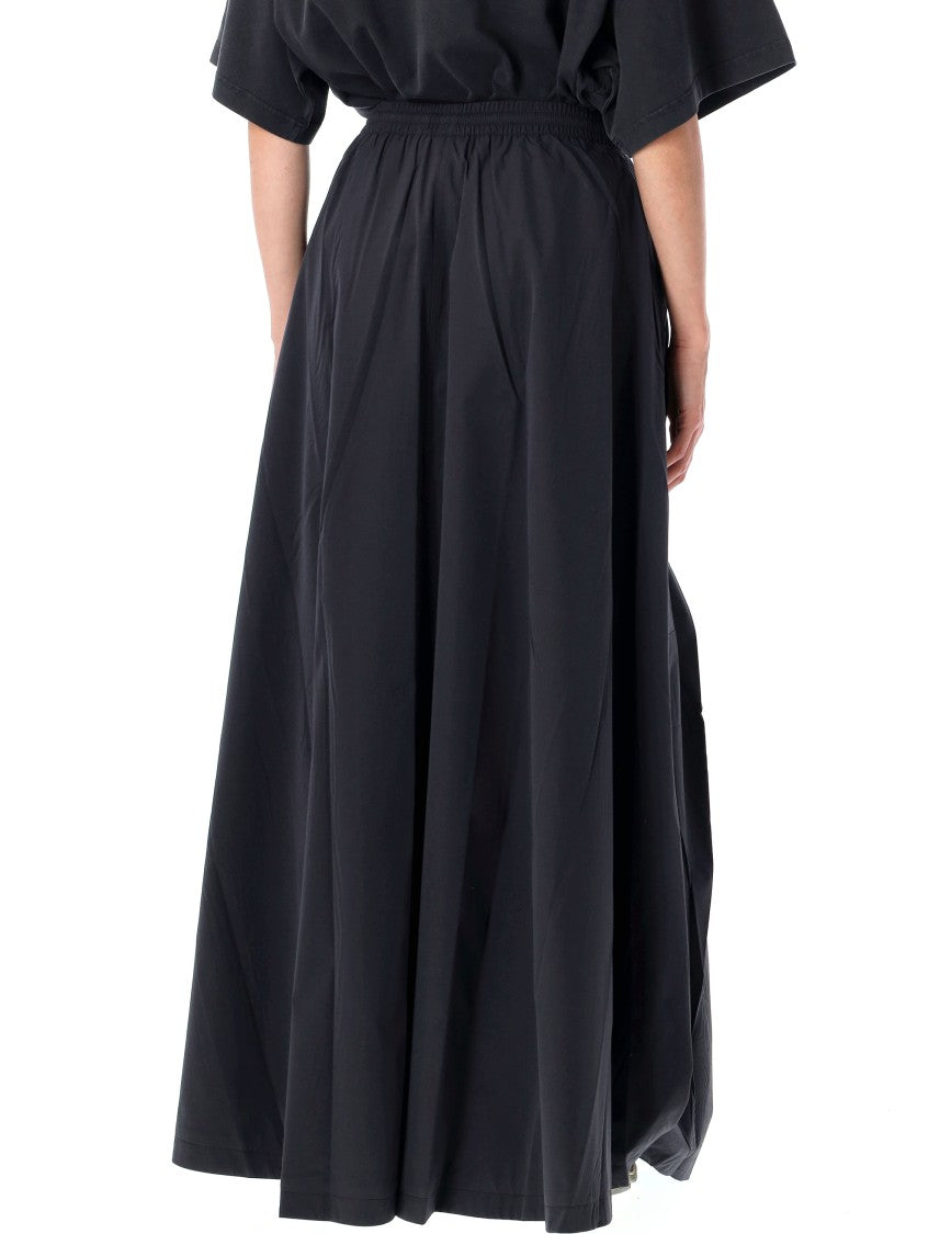 Balenciaga Embroidered Logo Long Skirt