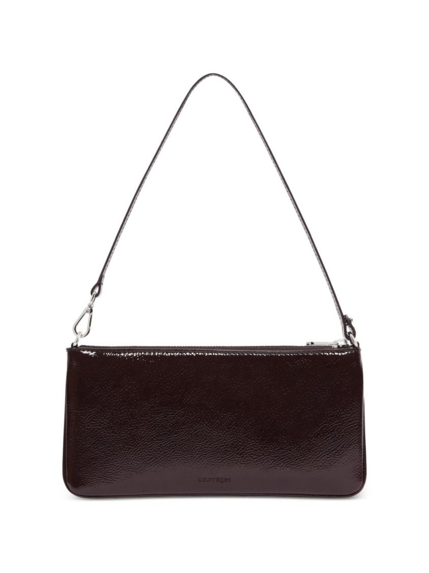 Courrèges Black Glossy Varnished Cow Leather Bag