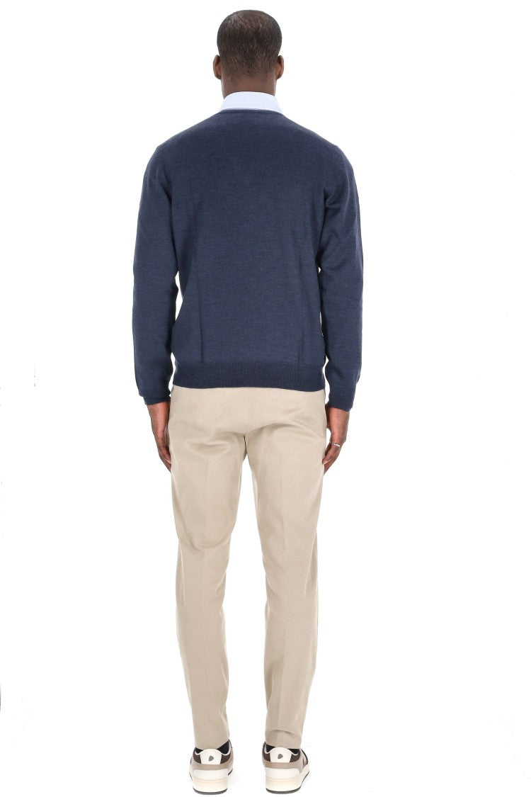 Barba Virgin Wool V-Neck Sweater