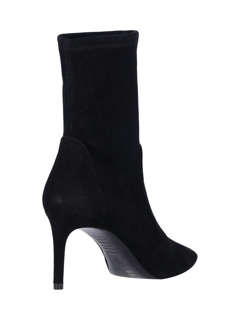Stuart Weitzman Stuart Power Ankle Boots – Black