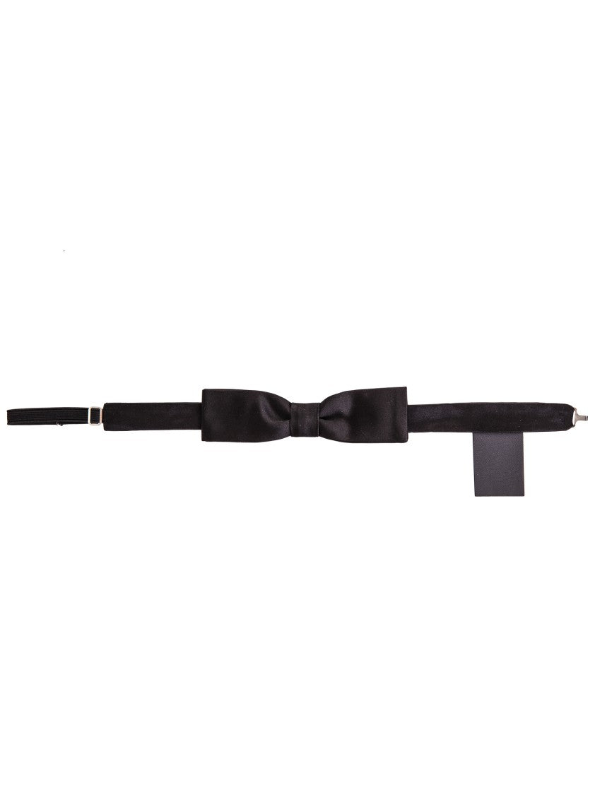 Dsquared2 Black Papillon In Silk Tie