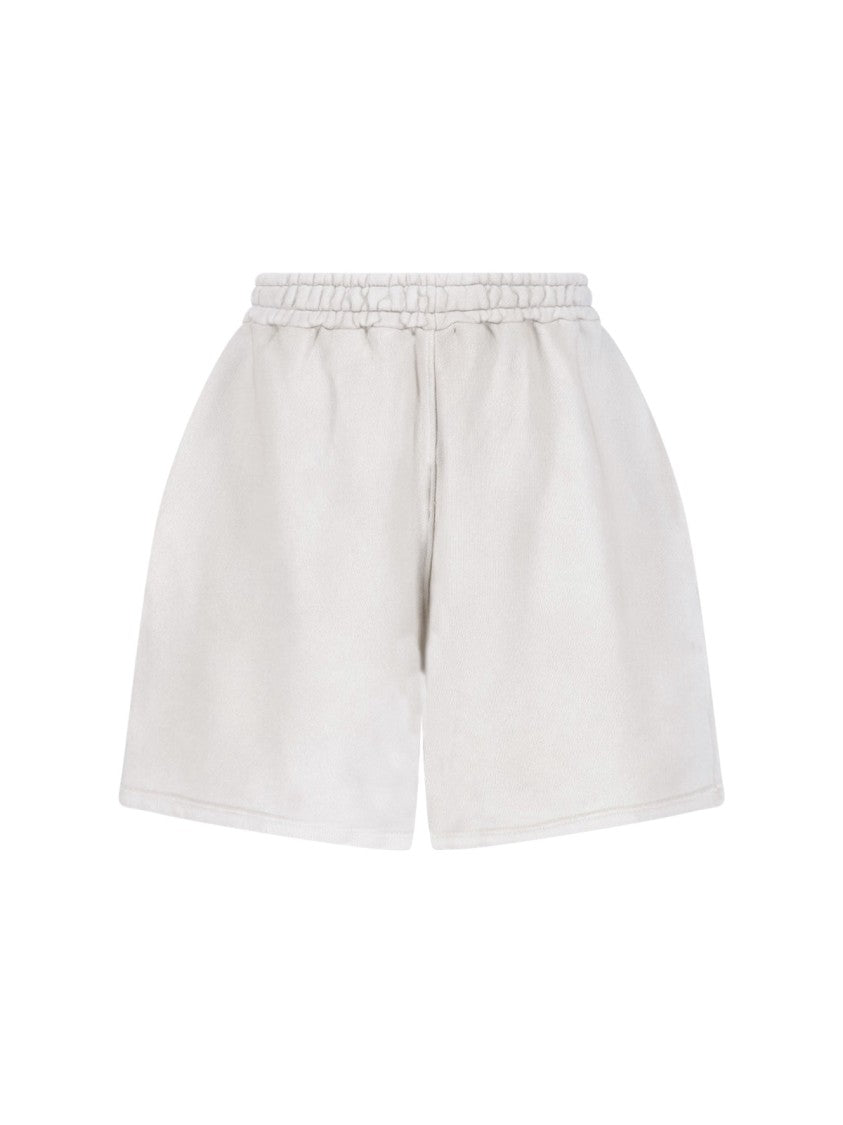 Cultura Relaxed-Fit White Shorts With Elastic Waistband