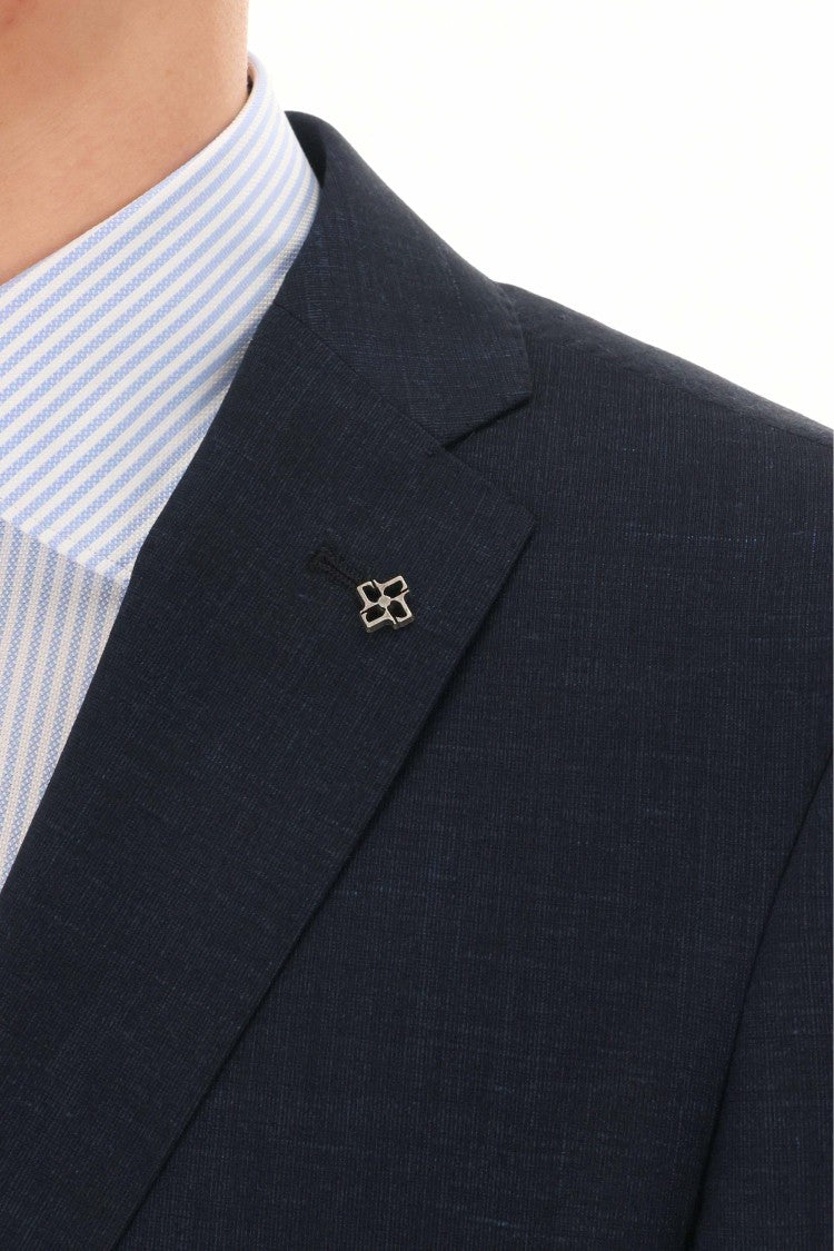 Tagliatore Bruce Line Wool-Linen Comfort Dress