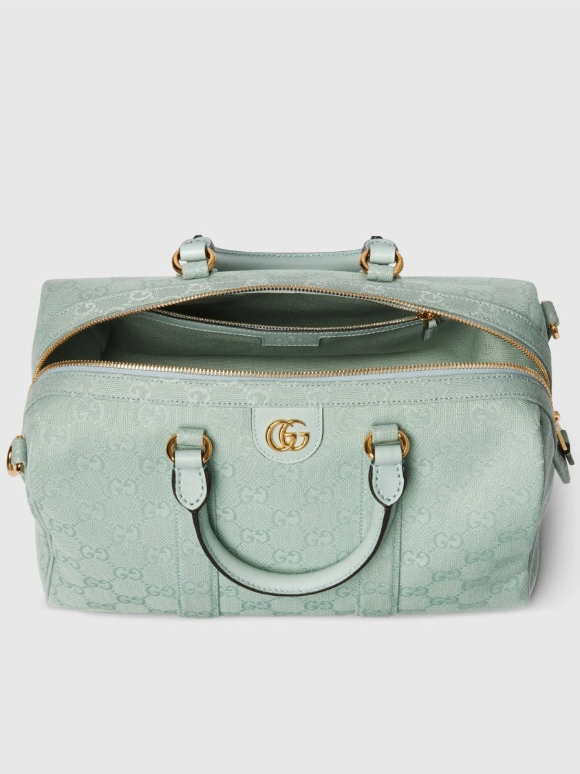Gucci Mint Green Ophidia Structured Monogram Handbag
